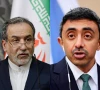 a combination photo shows iranian foreign minister abbas araqchi left and uae foreign minister sheikh abdullah bin zayed al nahyan photois reuters file
