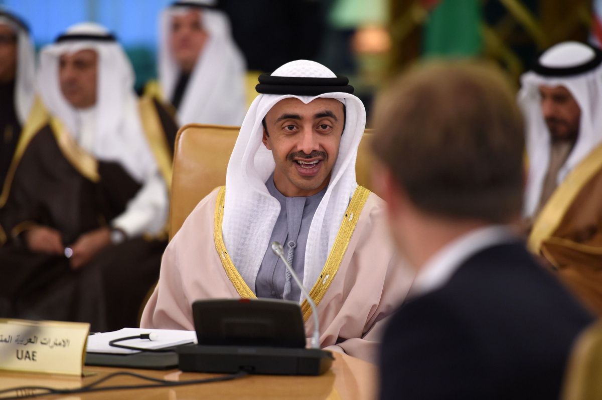 foreign minister of united arab emirates uae sheikh abdullah bin zayed al nahyan photo the star