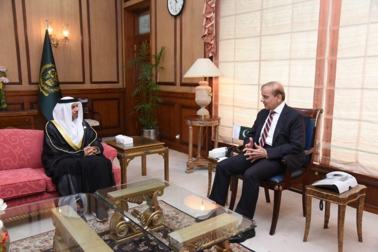 pm shehbaz sharif meets with uae ambassador hamad obaid ibrahim salem al zaabi photo app