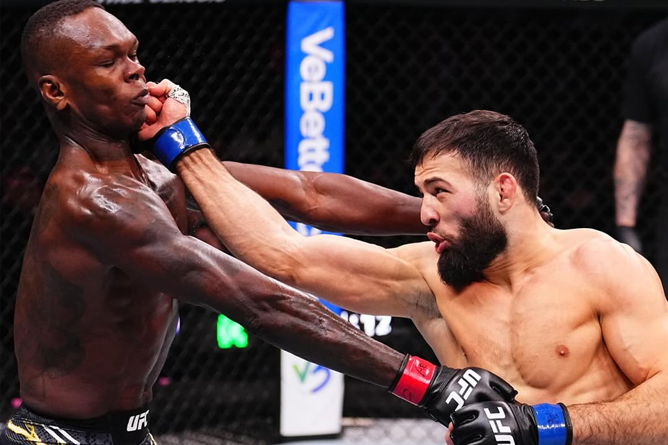 imavov landed a devastating overhand right that dropped adesanya to the canvas photo instagram ufc