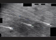 imagery likely derived from an infrared sensor aboard a us military platform operating within the united states central command area of responsibility in 2022 a user uploaded this video to a classified network in june 2024 photo us department of war