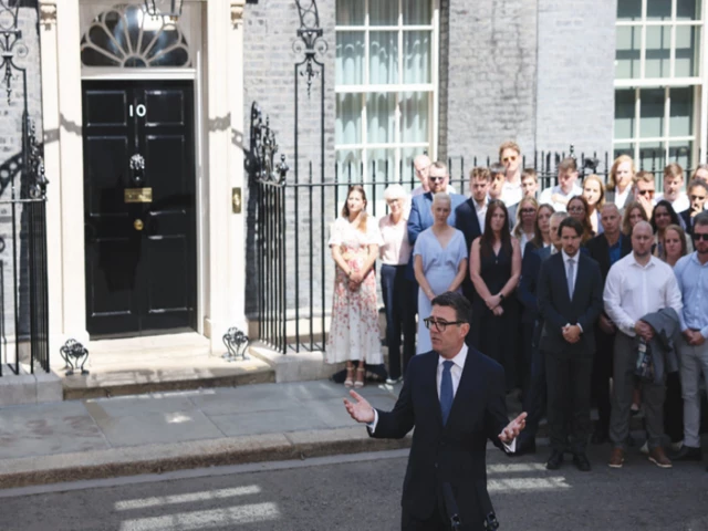 official business pm andy burnham delivers a speech outside 10 downing street in london photo reute official business pm andy burnham delivers a speech outside 10 downing street in london photo reute