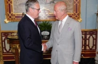 britain s king charles iii welcomes britain s outgoing prime minister keir starmer on july 20 2026 photo afp britain s king charles iii welcomes britain s outgoing prime minister keir starmer on july 20 2026 photo afp