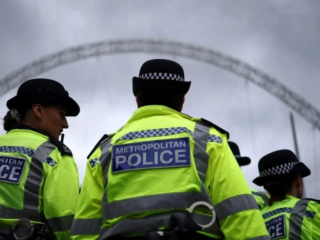 metropolitan police officers stand on duty at wembley stametropolitan police officers stand on duty at wembley stadium in london on august 15 2024 photo afpdium in london on august 15 2024 photo afp metropolitan police officers stand on duty at wembley stametropolitan police officers stand on duty at wembley stadium in london on august 15 2024 photo afpdium in london on august 15 2024 photo afp