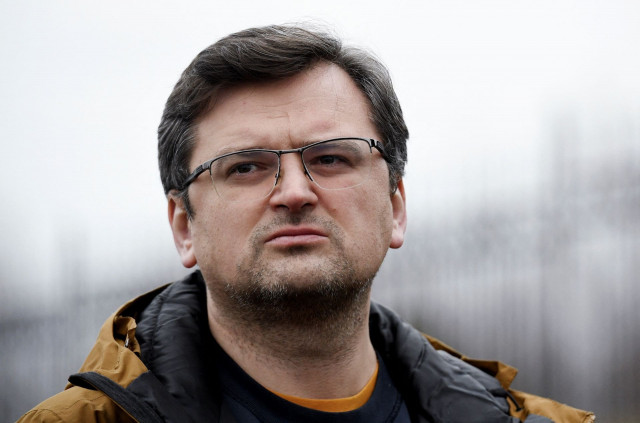 ukrainian foreign minister dmytro kuleba looks on as he speaks to the media at the ukrainian polish border crossing in korczowa poland march 5 2022 via reuters ukrainian foreign minister dmytro kuleba looks on as he speaks to the media at the ukrainian polish border crossing in korczowa poland march 5 2022 via reuters