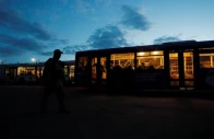 service members of ukrainian forces who have surrendered after weeks holed up at azovstal steel works are seen inside a bus which arrived under escort of the pro russian military at a detention facility in the course of ukraine russia conflict in the settlement of olenivka in the donetsk region ukraine may 17 2022 photo reuters