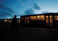 service members of ukrainian forces who have surrendered after weeks holed up at azovstal steel works are seen inside a bus which arrived under escort of the pro russian military at a detention facility in the course of ukraine russia conflict in the settlement of olenivka in the donetsk region ukraine may 17 2022 photo reuters
