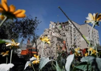 rescuers work at the site of an apartment building damaged during a russian missile and drone strike amid russia s attack on ukraine in kyiv ukraine july 2 2026 reuters