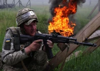 a ukrainian serviceman attends a military drill near a frontline in zaporizhzhia region ukraine may 26 2025 photo reuters