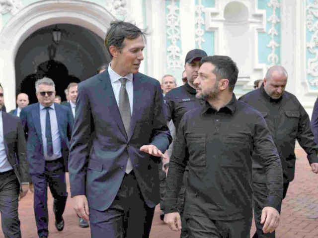 ukraine s president volodymyr zelensky and us envoy jared kushner visit st sofia cathedral in kyiv photo afp ukraine s president volodymyr zelensky and us envoy jared kushner visit st sofia cathedral in kyiv photo afp