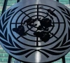 logo of the united nations seen on a building of the global organisation photo afp