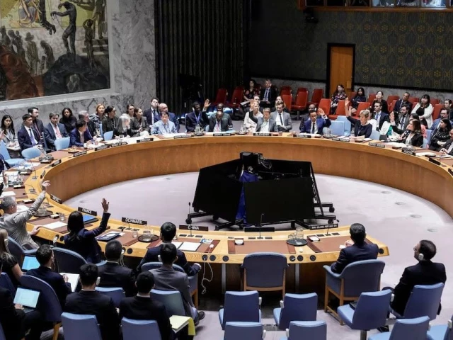 members of the united nations security council vote against a resolution by russia and china to delay by six months the reimposition of sanctions on iran during the 80th un general assembly in new york city u s photo reuters