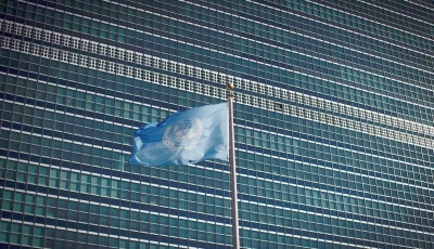un flag fluttering in front of united nations headquarters in new york photo reuters