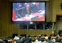 permanent representative of pakistan to the un ambassador asim iftikhar ahmad at the meeting on the situation in west bank including east jerusalem photo x