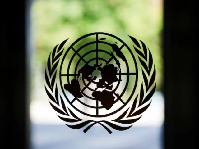 the united nations logo adorns a window at un headquarters in new york city us september 18 2025 photo reuters the united nations logo adorns a window at un headquarters in new york city us september 18 2025 photo reuters