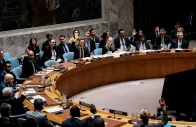 members of the united nations security council vote in favor of a sanctions resolution regarding the situation in iran and the middle east at un headquarters in new york city us march 12 2026 photo reuters