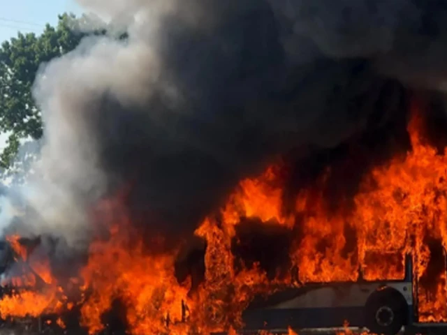 Varsity bus gutted by e-scooter charging fire