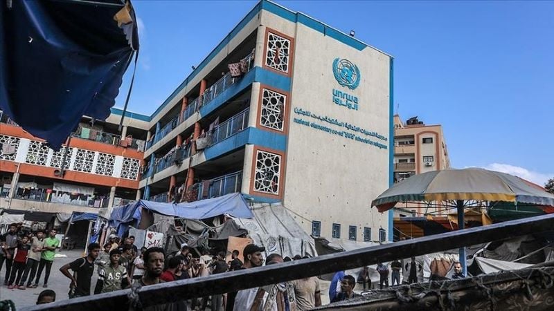 unrwa building in gaza photo anadolu