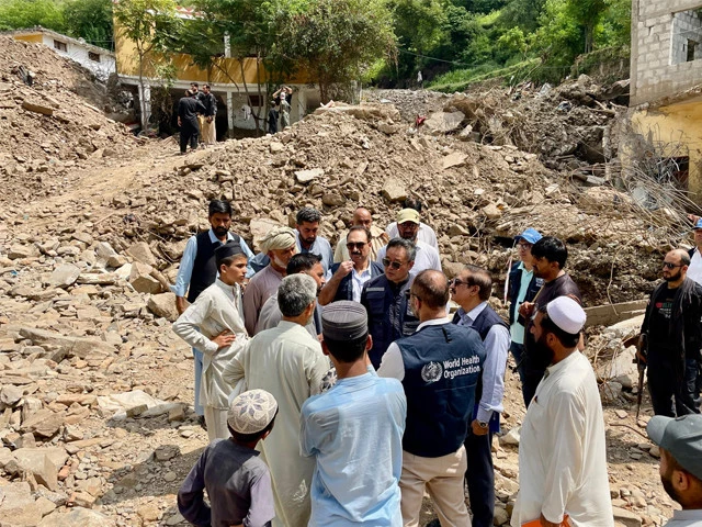 who pakistan representative dr luo visited flood affected areas in k p on august 27 photo x com whopakistan