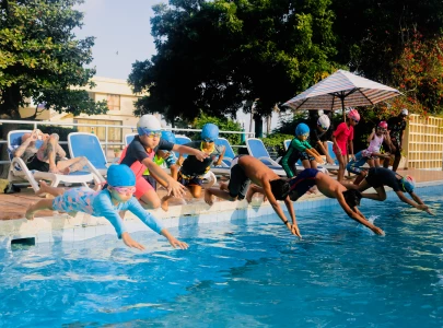 the man who loves to swim the man who loves to swim