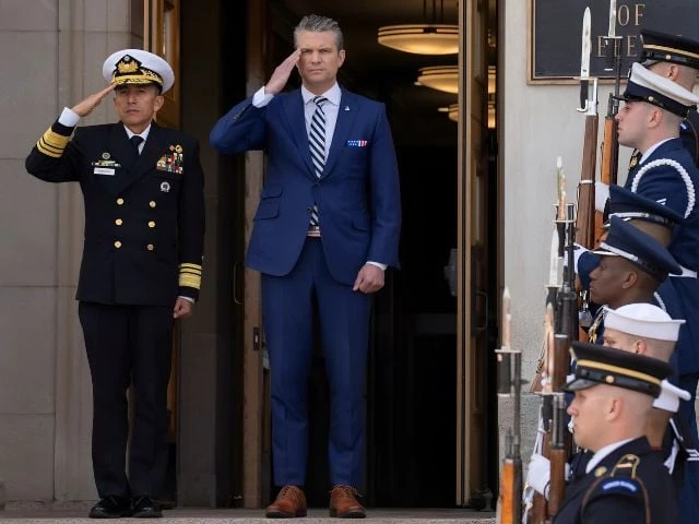 u s secretary of defense pete hegseth walk through statuary hall prior to us president donald trump s speech to a joint session of congress at the us capitol in washington d c u s march 4 2025 photo reuters u s secretary of defense pete hegseth walk through statuary hall prior to us president donald trump s speech to a joint session of congress at the us capitol in washington d c u s march 4 2025 photo reuters