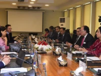 finance minister muhammad aurangzeb and world bank delegation discuss human capital development skills health outcomes and technology led service delivery in islamabad photo x