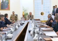 prime minister shehbaz sharif holds meeting with united nations humanitarian chief tom fletcher in islamabad screengrab