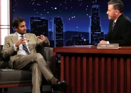 jimmy kimmel questions aziz ansari over saudi arabia comedy festival appearance jimmy kimmel questions aziz ansari over saudi arabia comedy festival appearance