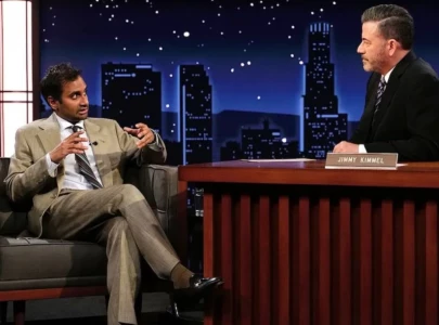 jimmy kimmel questions aziz ansari over saudi arabia comedy festival appearance