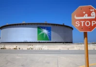 an aramco tank is seen at saudi aramco s ras tanura oil refinery and oil terminal in saudi arabia may 21 2018 picture taken may 21 2018 source reuters