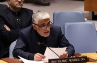 amir saeid iravani iran s ambassador to the united nations addresses members of the united nations security council on resolutions on the situation in iran and the middle east at u n headquarters in new york city u s march 11 2026 photo reuters