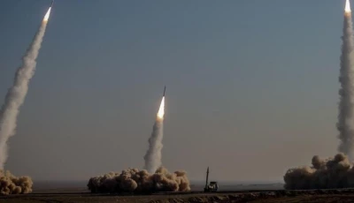 rocket powered projectiles being launched from mobile launcher photo anadolu agency