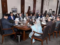 sindh chief minister murad ali shah presides over a cabinet meeting at cm house in karachi photo x