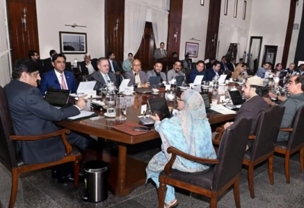 sindh chief minister murad ali shah presides over a cabinet meeting at cm house in karachi photo x