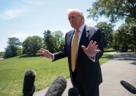 u s president donald trump speaks to the press ahead of departing the white house for joint base andrews en route to beijing china in washington dc us may 12 2026 photo reuters