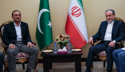 chief of army staff field marshal asim munir met with iran s foreign minister abbas araghchi in tehran for late night talks focused on diplomatic efforts to halt us israeli aggression and strengthen regional peace and stability photo presstv on x