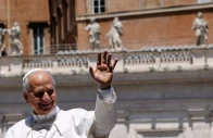 pope leo xiv leaves following the weekly general audience in st peter s square at the vatican may 27 2026 photo reuters