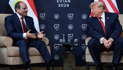 us president donald trump attends a bilateral meeting with egyptian president abdel fattah el sisi on the sidelines of the g7 summit in evian les bains france june 17 2026 photo reuters