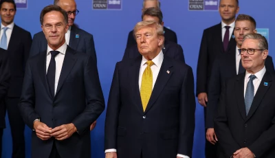 us president donald trump stands next to nato secretary general mark rutte and british prime minister keir starmer as nato leaders gather for a family photo at a nato leaders summit in ankara turkey july 8 2026 photo reuters