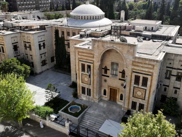 a drone view shows the syrian parliament as the syrian government announces that it will hold the first parliamentary elections since the fall of bashar al assad s regime in damascus syria september 21 2025 photo reuters