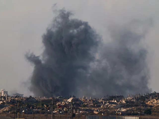 smoke rises from gaza following an explosion as seen from israel october 19 2025 photo reuters smoke rises from gaza following an explosion as seen from israel october 19 2025 photo reuters