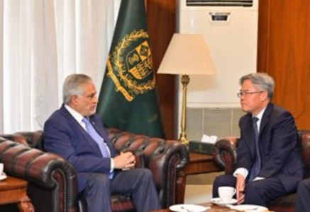 foreign minister ishaq dar holds meeting with chinese ambassador jiang zaidong photo x