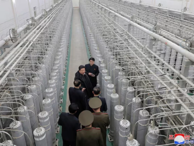 North Korea’s Kim calls for ‘exponential’ nuclear expansion after inspecting new plant, KCNA says