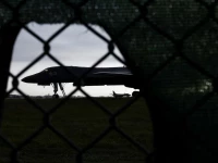 b 1b lancer bomber at the raf fairford airbase which hosts us air force personnel in fairford gloucestershire britain september 27 2026 according to the police security measures were increased around the air base after police arrested several men on suspicion of offences under the explosives act photo reuters