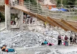 five dead after suspension bridge cable snaps in xinjiang five dead after suspension bridge cable snaps in xinjiang