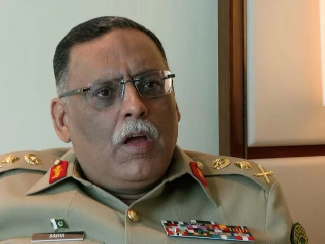 general sahir shamshad mirza pakistan s chairman of the joint chiefs of staff committee speaks during an interview with reuters on the sidelines of the iiss shangri la dialogue security summit in singapore may 30 2025 in this screengrab from a video photo reuters