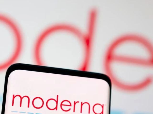 moderna logo is seen displayed in this illustration taken may 3 2022 photo reuters moderna logo is seen displayed in this illustration taken may 3 2022 photo reuters