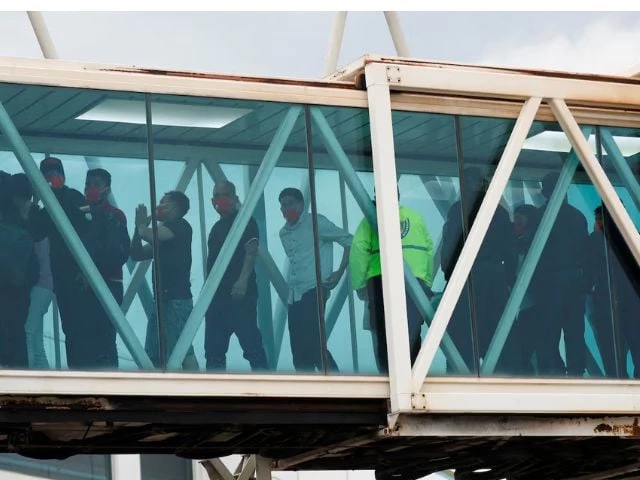 venezuelan migrants arrive after being deported from the united states at simon bolivar international airport in maiquetia venezuela april 23 2025 photo reuters venezuelan migrants arrive after being deported from the united states at simon bolivar international airport in maiquetia venezuela april 23 2025 photo reuters