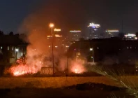 smoke rises after an explosion at the us embassy compound in baghdad iraq following a rocket and drone attack according to security sources march 17 2026 photo reuters