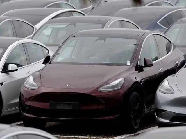 tesla electric vehicles are pictured at one of the company s delivery centers in valenton near paris france april 24 2025 photo reuters tesla electric vehicles are pictured at one of the company s delivery centers in valenton near paris france april 24 2025 photo reuters